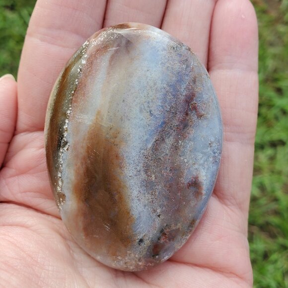 Ocean Jasper Palm Stone (OJ122) - Picture 1 of 5